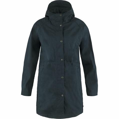 Fjällräven Women Karla Winter Jacket Navy PH123946 Philippines